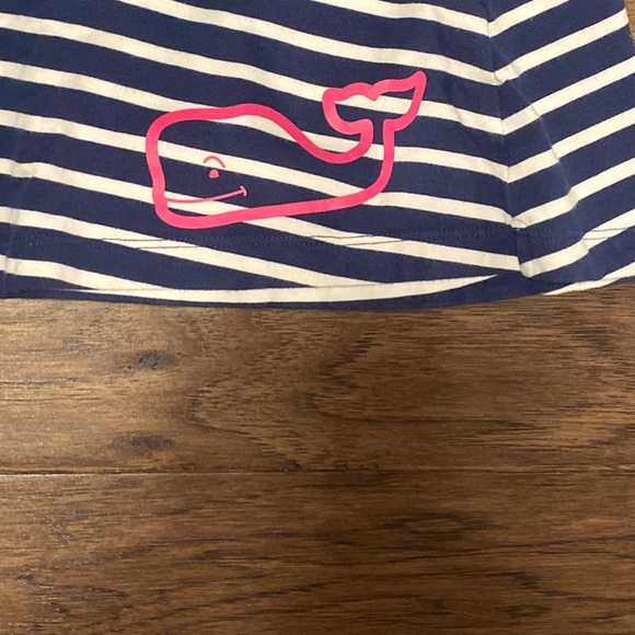 Medium Girls Vineyard Vines Navy Stripe Dress - Picture 3 of 4